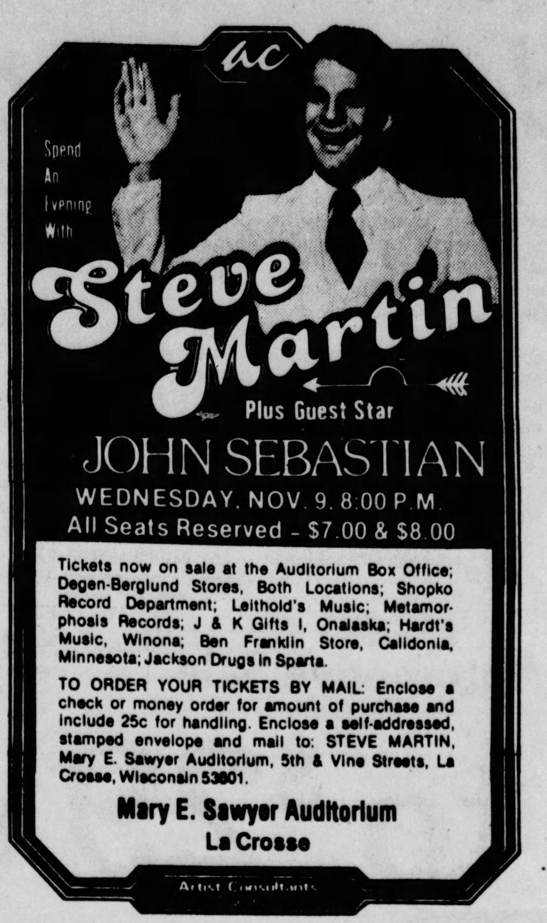 1977: Steve Martin